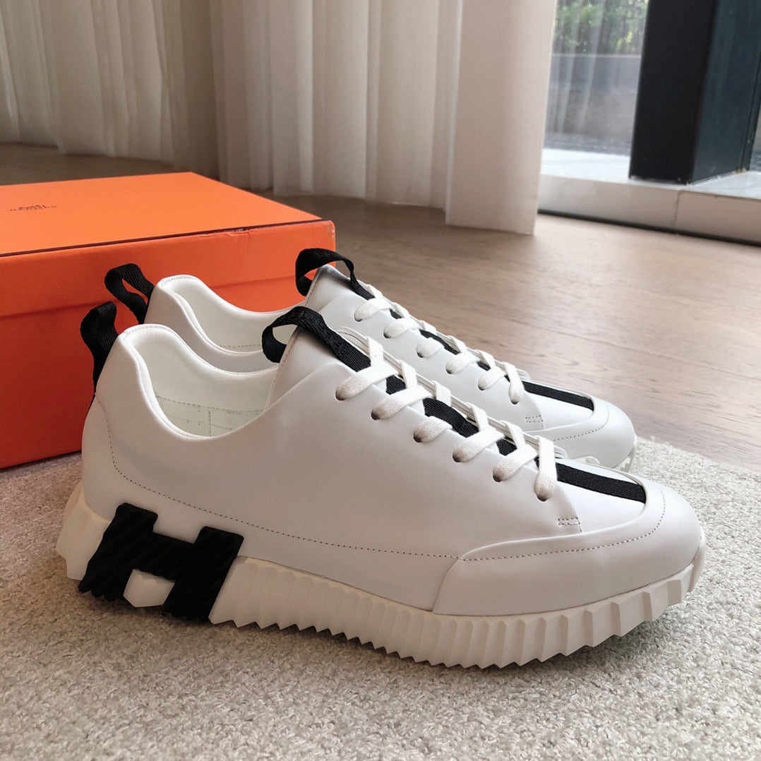 White H Sneakers